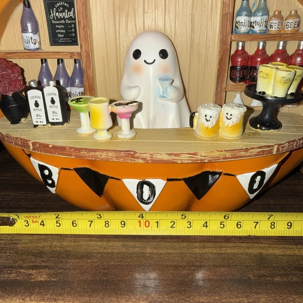 Boo Pumpkin Bar Stand Ghost Bartender Viral Tabletop Halloween New 2026 Decor